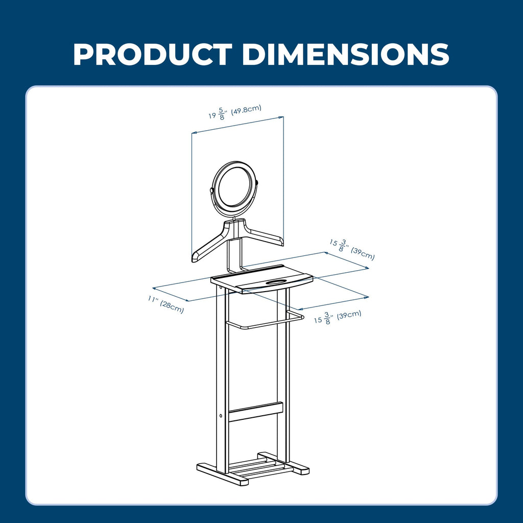 Carson Valet Stand, Brown
