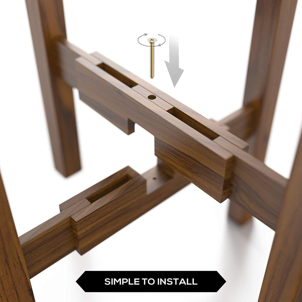 Mid Century Plant Stand - Solid Wood Item Stand Handmade with Acacia - Fits Medium & Large Pots Sizes 8 to 12 inches