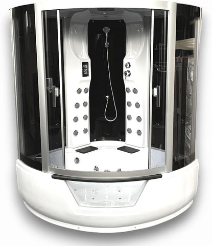 Whirlpool Bathtub and Shower MONTECARLO 59.05" Hydrotherapy with Heater Hot Tub