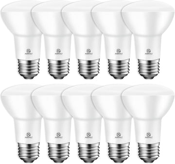 Energetic 10-Pack BR20 LED Bulb 2700K Soft White 6.5W=45W, 500 Lumen