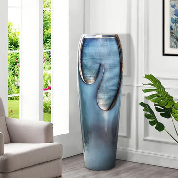 38.7”Tall Outdoor Water Fountains and Waterfalls