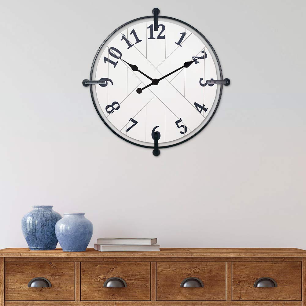 Farmhouse Series Barn Door Clock