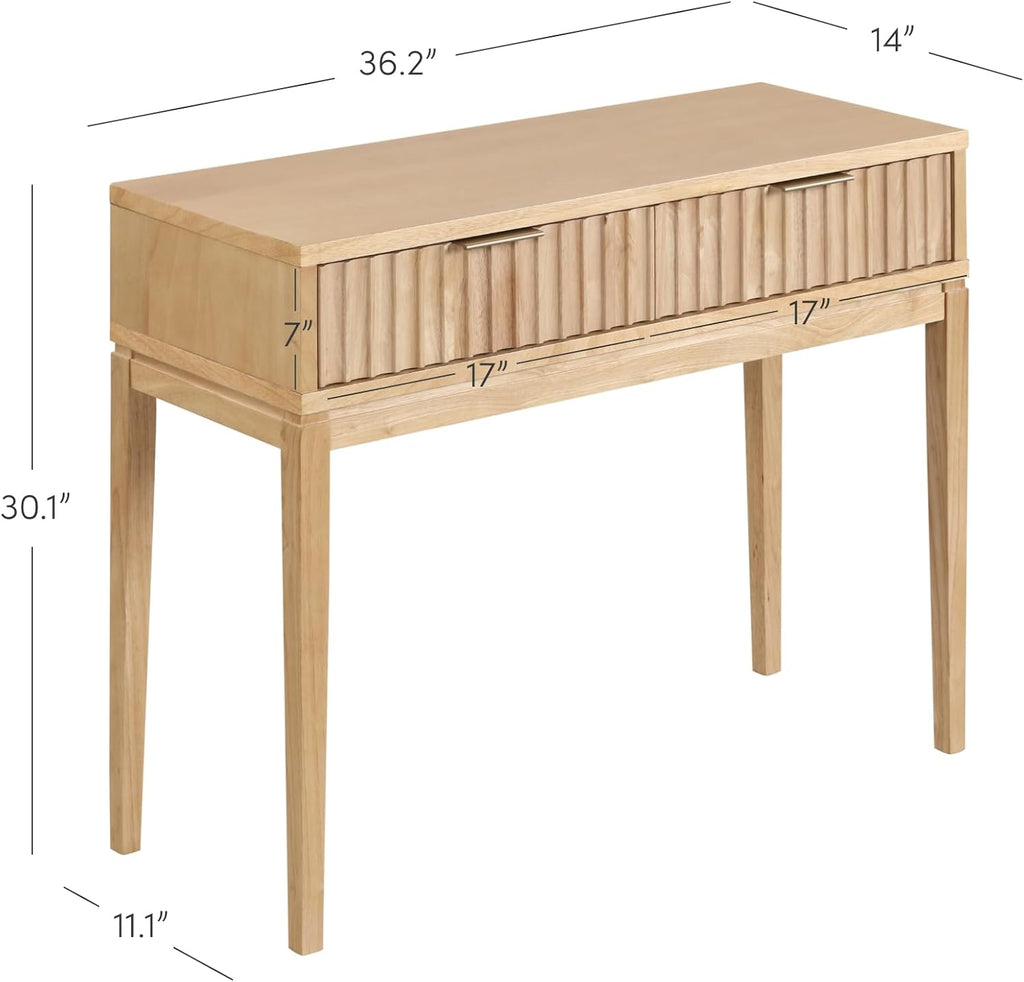 Virgo Wood Accent Storage Console Sofa Table, , 1, Warm Pine