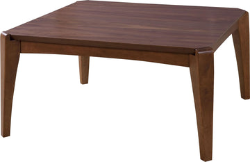 KT-107 Kotatsu Heater Table, W30 x D30 x H15 Inches, Natural Walnut and Rubber Wood Table Material, Home and Living
