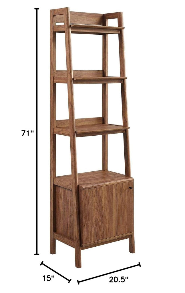 21" Bookshelf Display Case in Walnut