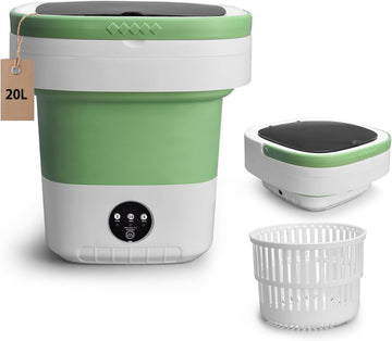 Portable Washing Machine, 20L Foldable Mini Washer and Dryer with 3 Modes Deep Cleaning, Upgraded Small Collapsible
