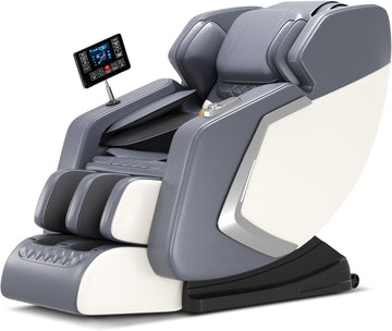 Massage Chair Full Body- Zero GravityMassage Recliner with Air Pressure, 10 Fixed Massage Rollers, Heating, Foot