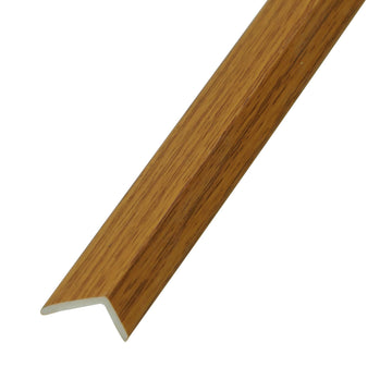 8-Pack 57 Inches, WPC Slat Wall Panel Trim,Corner Guard for Low Grille (Oak)