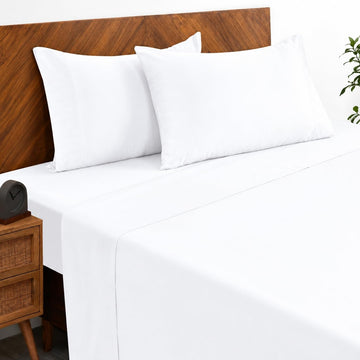 100% Egyptian Cotton Sheet Set 4-Piece 800 Thread Count White Queen