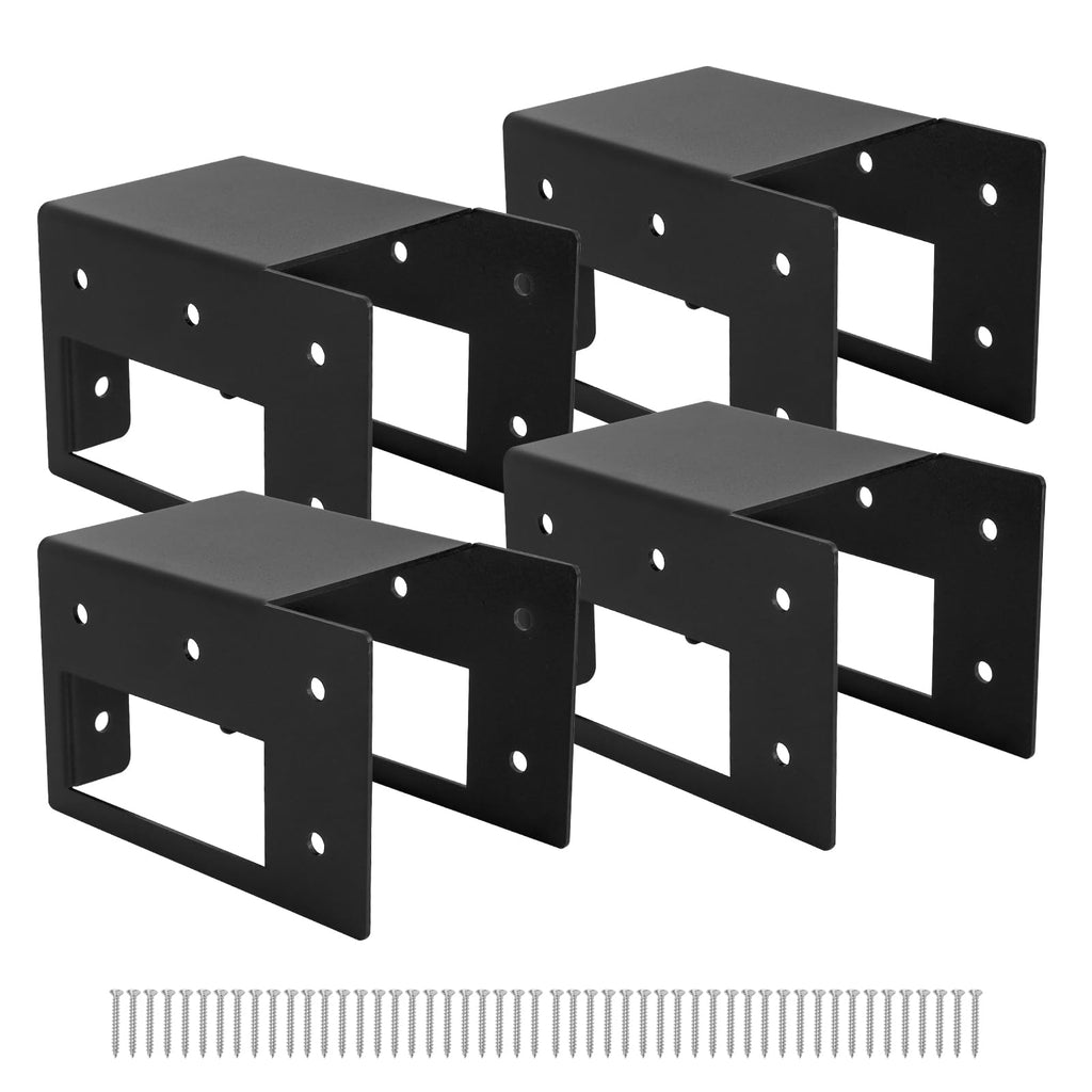 Firewood Log Storage Holder 4 Pack, Firewood Rack Brackets