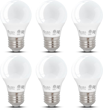 LED A15 5W 120V ETL Listed Light Bulbs E26, 3000K, 6 Pack