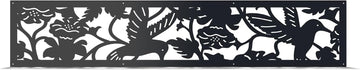 Hummingbird Fence Topper Panels, Aluminum Topper for Garden & Yard Privacy, Privacy Insert, Decorative Exterior Fence