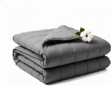 Weighted Blanket 5lbs 41"x60" for Adults and Teens, Heavy Throw with Premium Glass Beads for Napping, Machine