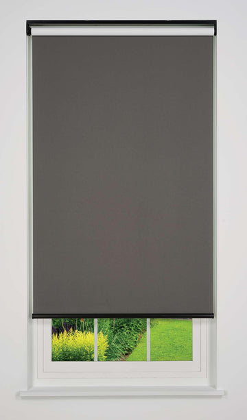Cordless Sierra Blackout Roller Shade, Dark Grey (Arrives 1/4" Narrower)