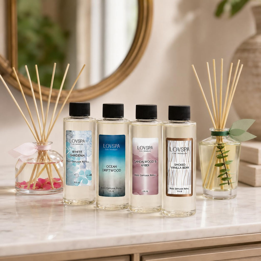 Mahogany Teakwood Diffuser Oil - Luxury Essential Oils for Diffuser Refill & Air Freshener Room Spray - Long-Lasting