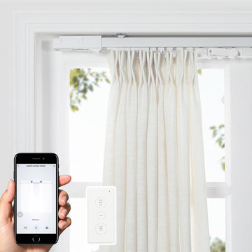 Electric Smart Curtain Track for Ceiling Mount and Wall Mount, 200 Inches Motorized Curtains Rail System Compatible