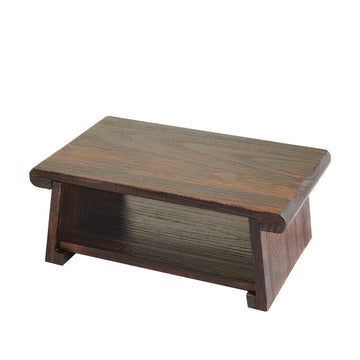 Folding Japanese Low Floor Table, Small Wood Meditation & Altar Table