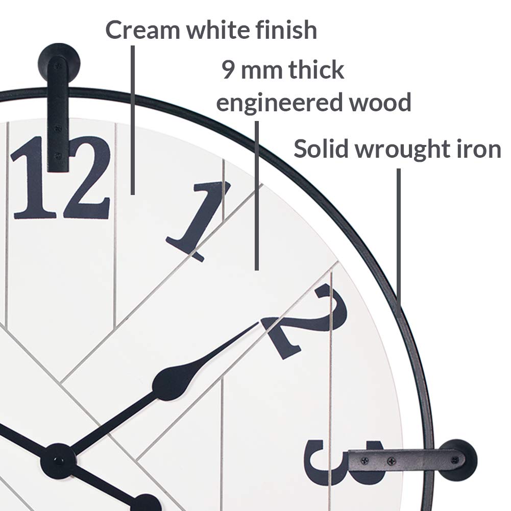 Farmhouse Series Barn Door Clock