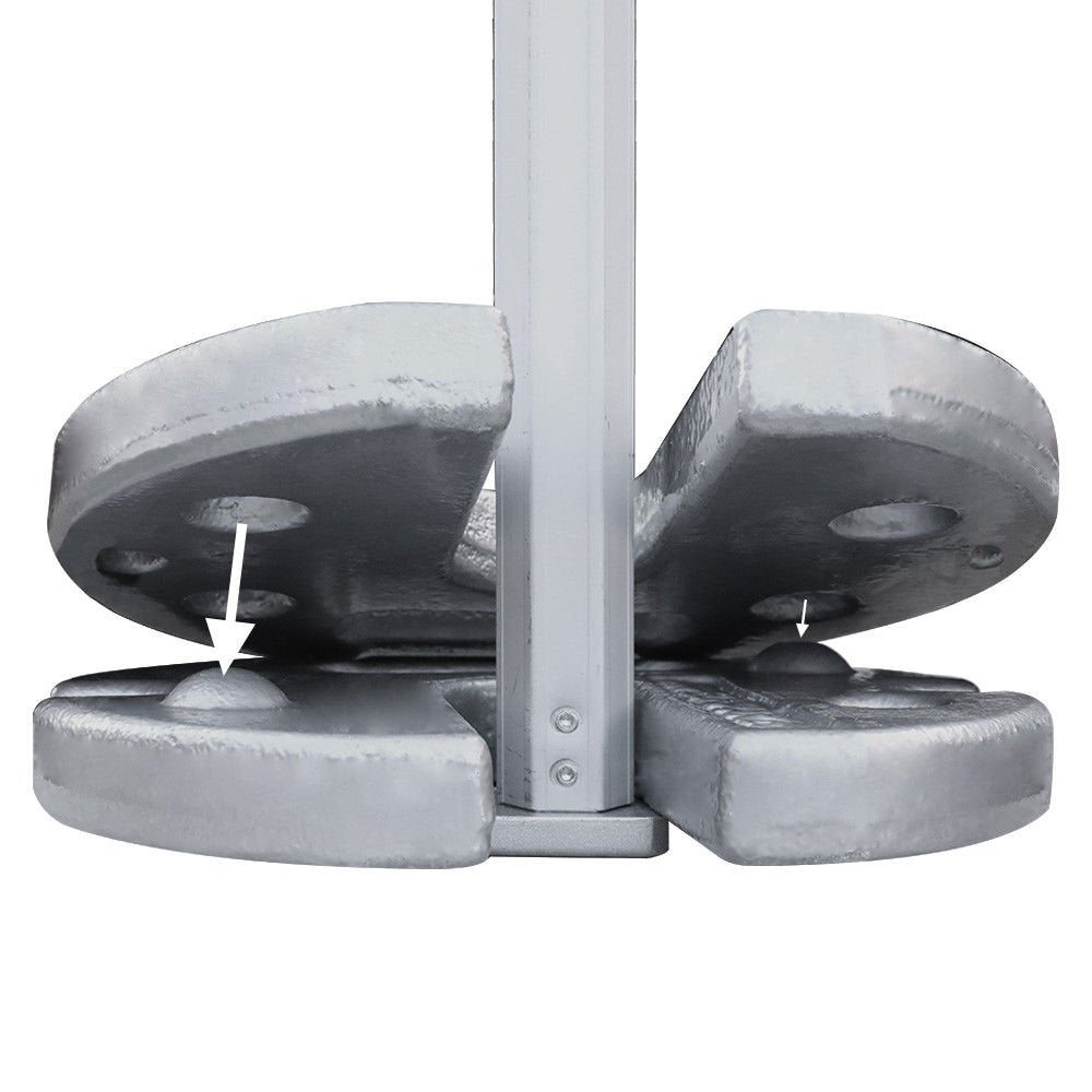 USA 2-Pack Upgraded Universal Fit Cast Iron Canopy Weights, Stackable 44LBS Premium Anti-Rust Pop Up Canopy Tent