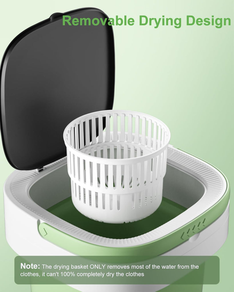 Portable Washing Machine, 16L Mini Washer Washer,3 Cleaning Modes Suitable For Home Apartments Dormitories, Hotels