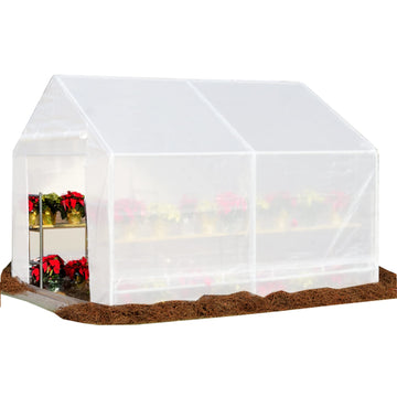 Canopy Greenhouse 10-Ft by 10-Ft, 1 3/8-In Steel Frame, 6-Leg, Opaque