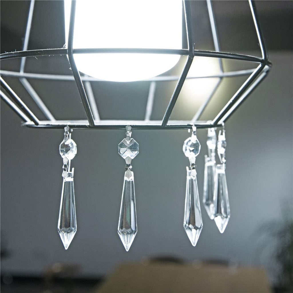 25 Pcs 55mm Crystal Icicle Prisms Chandelier Lamp Suncatcher Decor - Crystal Icicle Suncatcher Prisms 55mm with