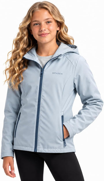 Girls Windbreaker Jacket - Insulated Wind Resistant Lightweight