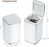 Portable Washing Machine, 0.8 Cu. Ft. Capacity Mini Washer & Spin Dryer, Fully Automatic with 8 Wash Programs, Hot