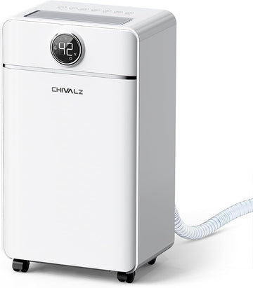 1500 Sq.Ft Dehumidifier for Basement with Drain Hose Max 25 Pints, Dehumidifiers for Home, Bedroom, Bathroom, Quiet