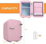Mini Fridge Portable Thermoelectric 4 Liter Cooler and Warmer for Skincare, Eco Friendly Beauty Fridge For