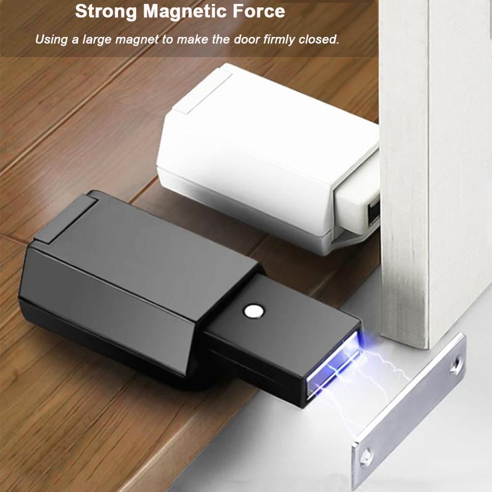 Push to Open Door Latch Cabinet Hardware 2 Pack Magnetic Push Latch & Lock Heavy Duty Touch Latch and Catch for Hidden