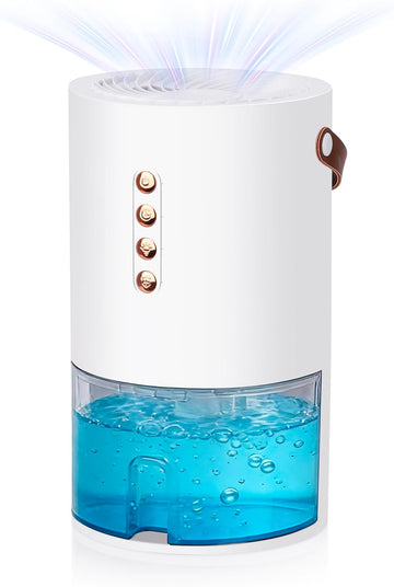 Dehumidifiers for Home, 60 Oz Small Dehumidifier for Basement. Portable Dehumidifier for Bedrooms, Bathrooms, Closets