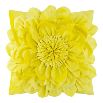 3D Flower Throw Pillow Cases Decorative Cushion Covers Soft Velvet Pillowcases Home Sofa Car Bed Room Decor 18 x 18