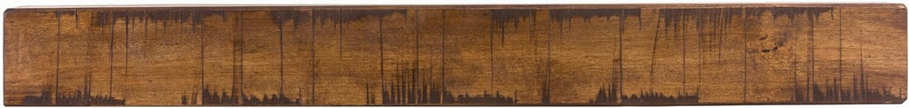 Rustic Mantel Shelf, Aged Oak, 48"