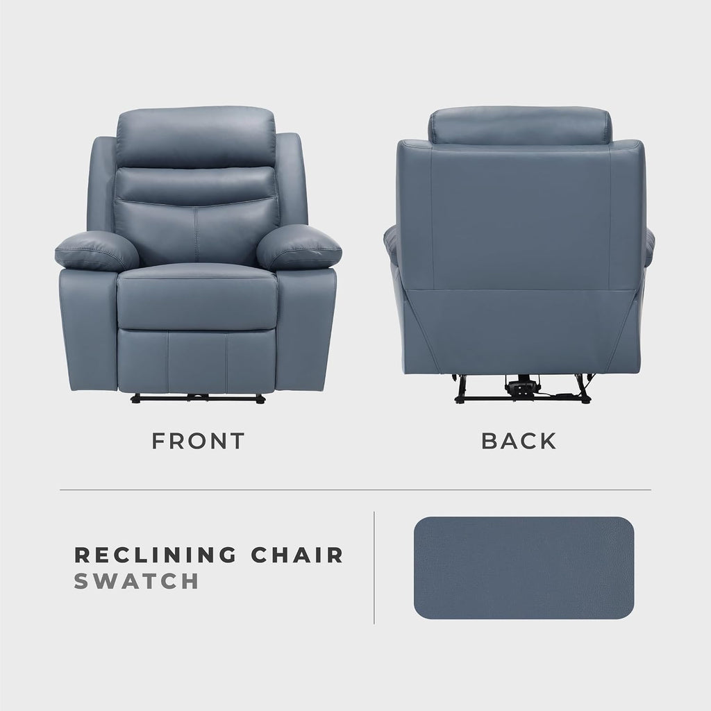 Recliner Chair Living Room Leather Match Reclining Sofa Chair, Home Theater Seating, Wall Hugger Recliner, Power