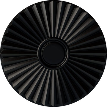 Shakuras Ceiling Medallion for Canopies up to 5", Jet Black