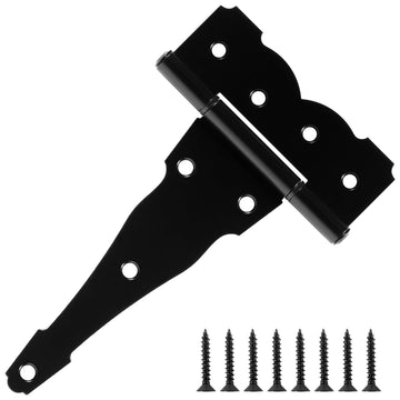 Gate Hinges Heavy Duty 8 Inch 6 Pack for Wooden Fence Shed Barn