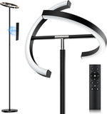 LED Floor Lamp - Rotatable Standing Lamp with Touch & Remote Control, 3000-6000K, 22W Modern Floor R