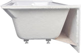 Aqua Eden VTAP603622R 60-Inch Acrylic Alcove Tub with Right Hand Drain, White