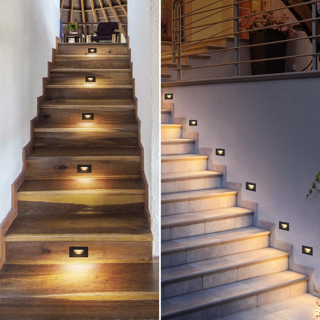 AC/DC Low-Voltage LED Step Lights, 3CCT, 12-Pack
