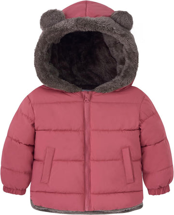 Baby Toddler Winter Coat Boys Girls Puffer Jacket with Hood