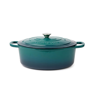8 qt Oval Enameled Cast Iron Dutch Oven Pot, Bondi