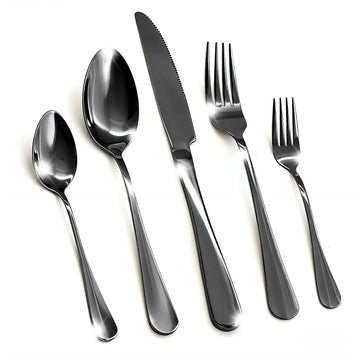 20 Piece Silverware Set, Kitchen Utensils Set for Restaurant & Home, Stainless Steel Cutlery Set, Flatware Set