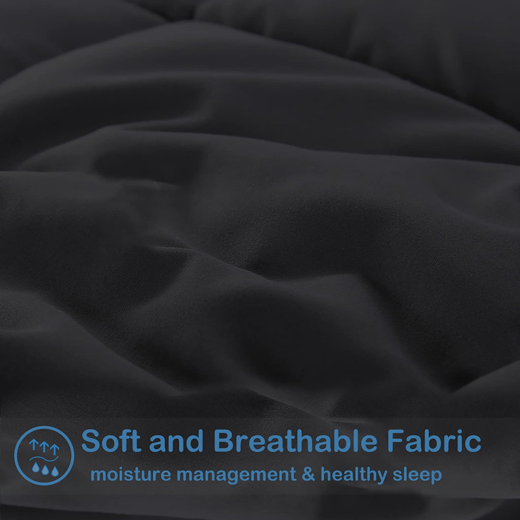 Soft Oversize King Size Comforter Duvet Insert-Down Alternative Comforter with Corner Tabs-Lightweight Fluffy