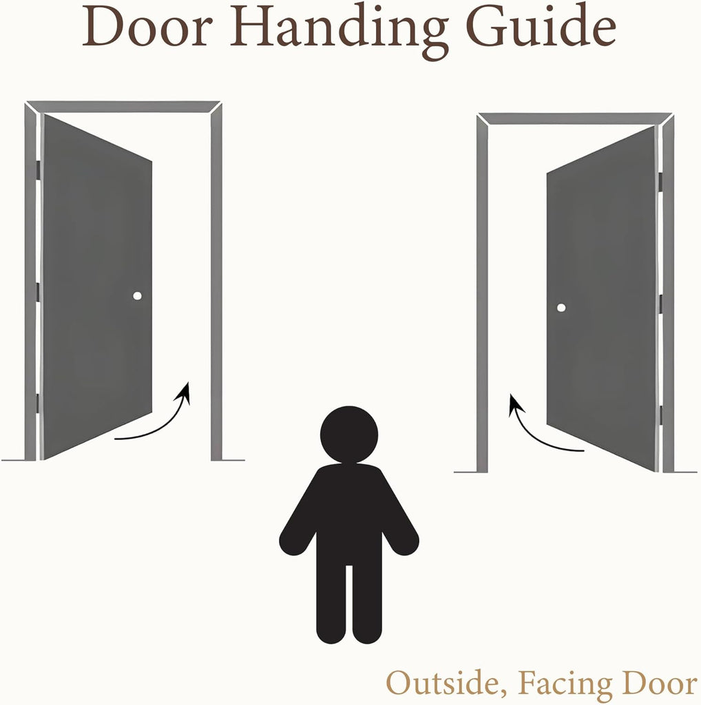 36" x 80" Fiberglass Entry Door with 4-Lite Frosted Glass - White, Right Hand Inswing, 4-9/16" Vinyl Frame