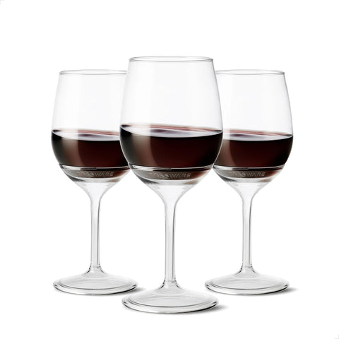 POP 14oz Stemmed Vino SET OF 12, Premium Quality, Recyclable, Unbreakable & Plastic Wine Glasses, 12 Count (Pack of 1)