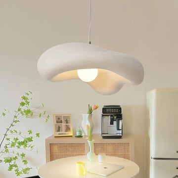 23.6" Modern Pendant Light Fixture Wabi-sabi Creative Flowers Hanging Pendant Lighting Bird Nest Shape Chandelier