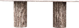 Messina Brown Marble Dining Table