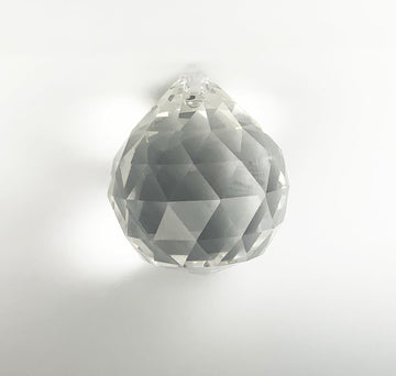 Asfour 30% Leaded Crystal 35x30mm Disco Ball Bead Teardrop Prism Suncatcher Drop