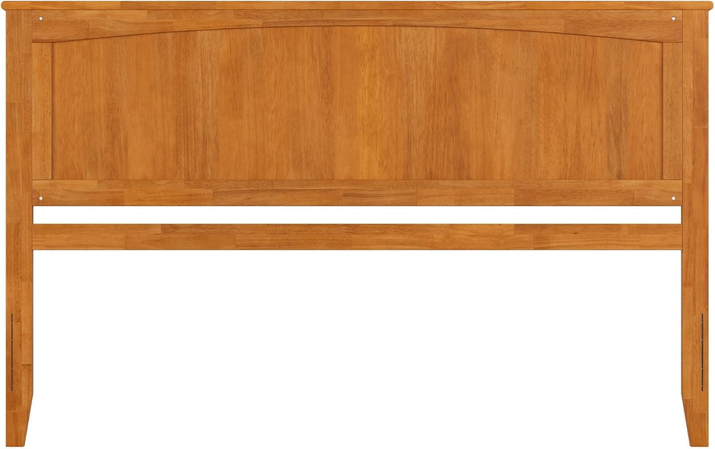 King Solid Wood Panel Headboard, Light Toffee